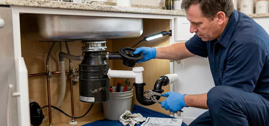 Garbage Disposal Splash Guard and Trap Installation in Newton
