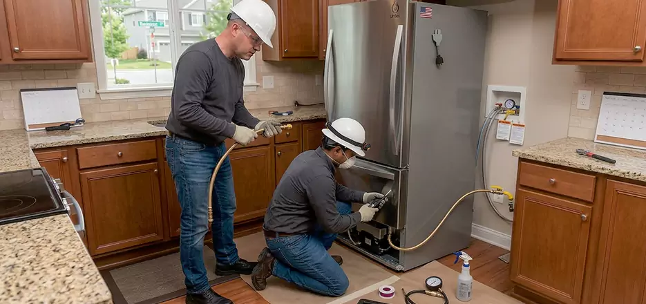 Propane Refrigerator Installation in Newton